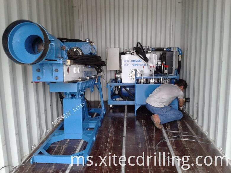 Md 80a Drilling Rig With Full Hydraulic Power Head For Slope 1